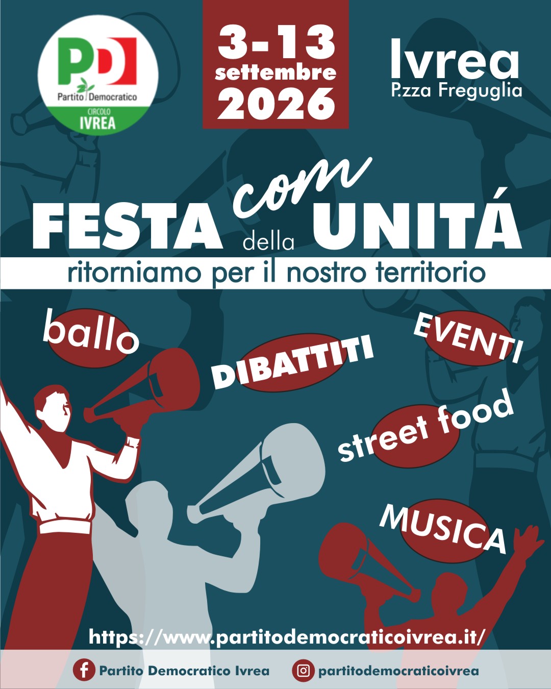 Festa dell'Unità 03-13 settembre 2026
