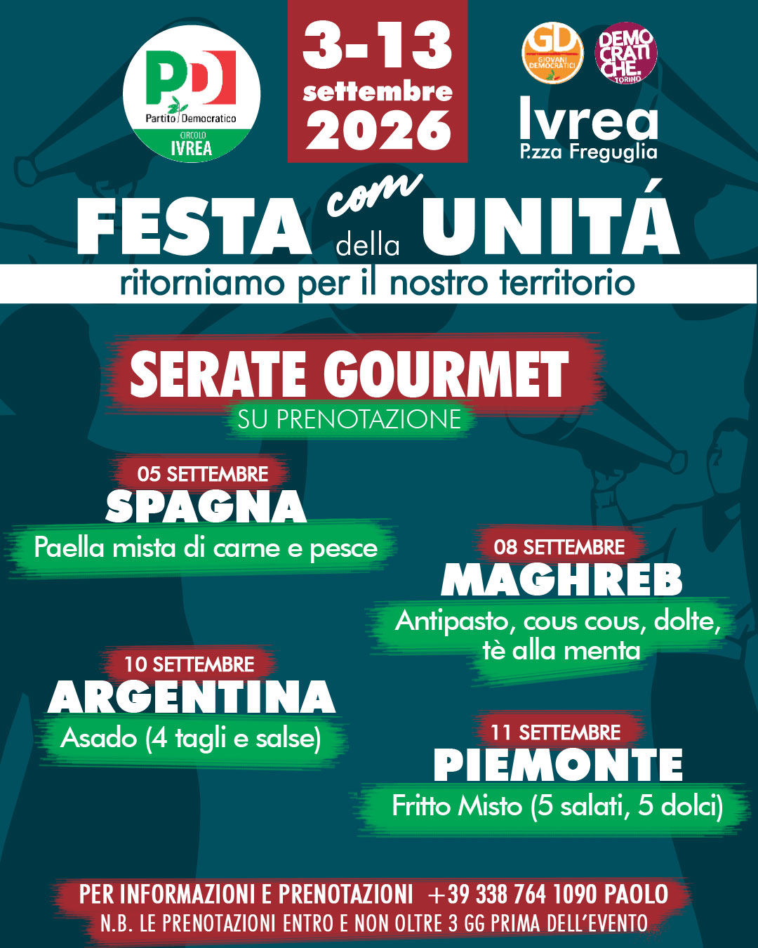Serate GOURMET su prenotazione